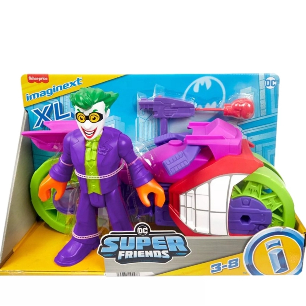 : Imaginext DC Super Friends the Joker XL WITH motorcycle